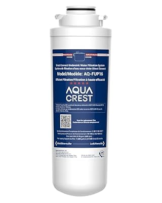 AQUA CREST FUP16 Water Filter Replacement for AQUA CREST UP16 Under Sink Water Filter, Reduces up to 99.52% chlorine, Bad Taste & Odor, 11K Gallons