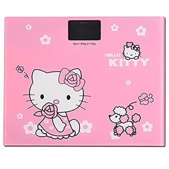 ARURA (LABEL) Tempered Glass Digital Electronic Top Human Body Weight Scale Machine with Room Temperature (Multicolor, Size: 8 X 10 Inch)