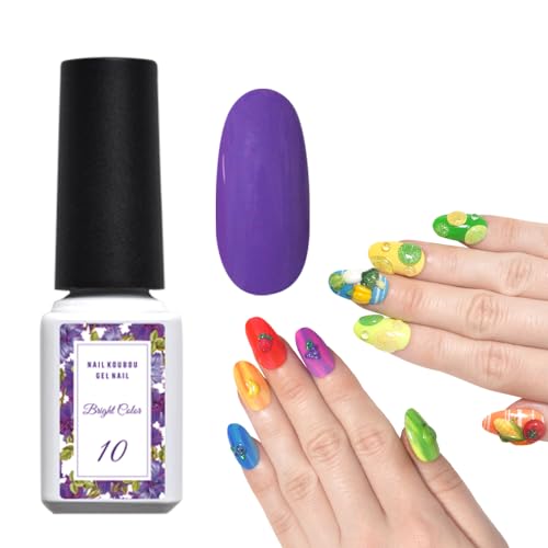 『 BrightColor』夏の元気 カラージェル ネオン ビタミン ビビット ジェルネイル カラージェル 人気 セルフジェルネイル 簡単 <ネイル工房公式> (BrightColor【10】, 5g)