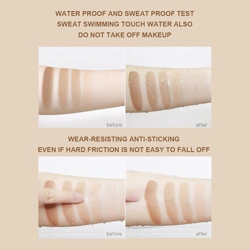 Tattoo Concealer Cream, Tattoo Cover up Makeup, Körper-Concealer Wasserfest, Body Concealer, Concealer für den Körper, Körper-Concealer für Tattoos,Narben,Tätowierungen, Mild & Komfortabel, Light