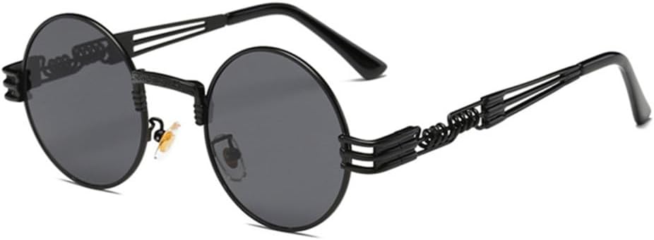 Round Steampunk Sunglasses Men Women Metal Glasses Vintage Sunglasses UV400 Eyewear