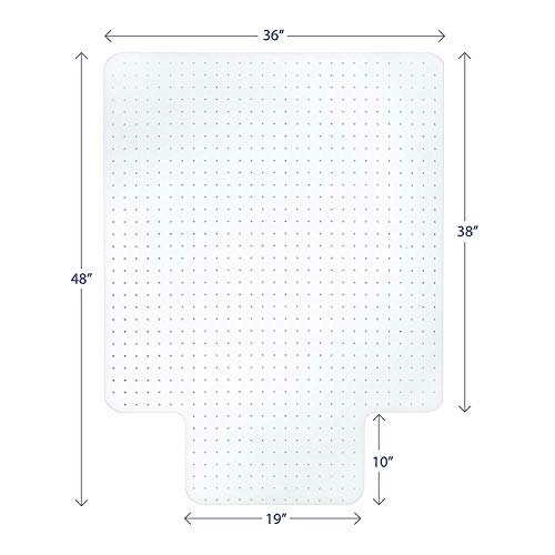 Carpet Chair Mats/Chair Mat For Carpets | Low/Medium Pile Computer Chair Floor Protector For Office And Home 36"X 48"X 0.08"/Not Suitable For High Pile Carpet #TOP4