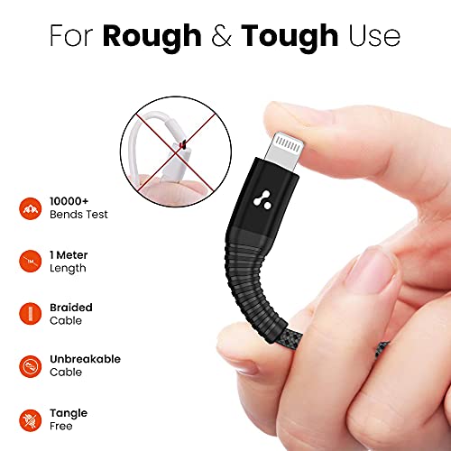 Ambrane Apple MFI Certified Lightning to Type C Cable, Fast Charging for iPhone, Airpods, iPad & other Apple Devices (1… - Image 7