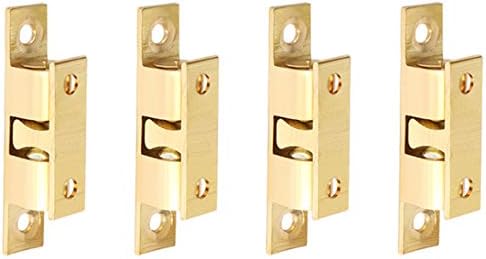 Alise CA150-4P Solid Brass Cabinet Door Closet Ball Tension Catch Latch,47mmX30mm 4 Pcs