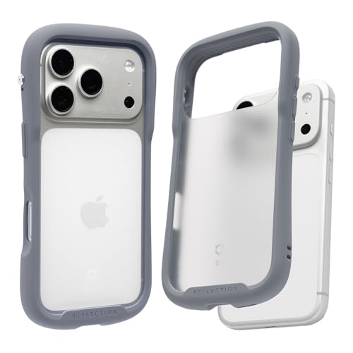 iFace Reflection Frost iPhone 17 Pro �P�[�X �N���A �����K���X(�O���[)�y�w�䂪�ڗ����ɂ��� ���ϖh�~ ����K���X ������ �܂�K���X �A�C�t�F�C�X �A�C�t�H��17�v�� iphone17pro �p �J�o�[ �ϏՌ� �X�g