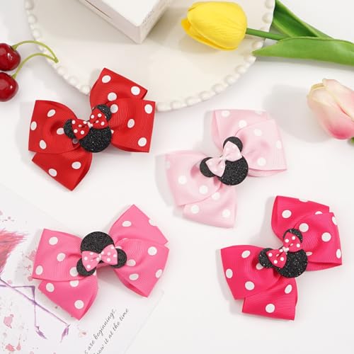 Pinzas con moños de lentejuelas 4 pulg. set de 2 miniatura 4
