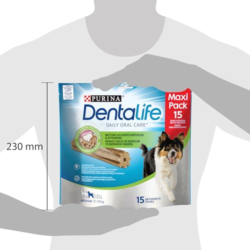 Récompense Pour Chien Medium 12 25kg Purina Dentalife Le Sachet De 15 Bâtonnets - vue 6