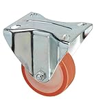 WOLFPACK 11112332 Industrielles Rad aus Polyurethan, 125 mm, Cranberry