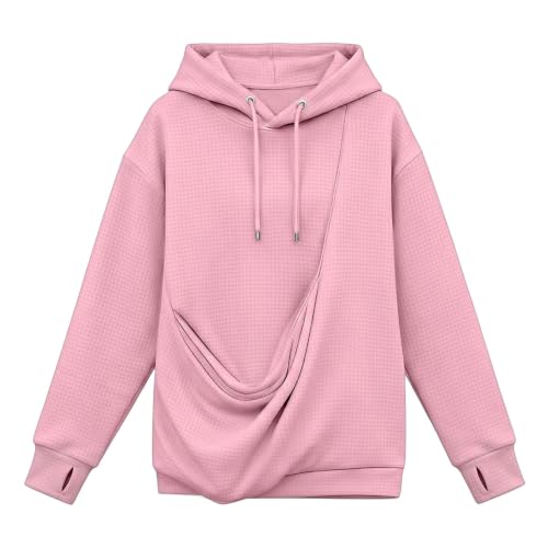 Cbebvwl Cat Hoodies with Pouches Hoodie Blanket Pet Pouch Hooded Shirt Dog Carrier Carrying Womens Sweatshirt Oversized Men Carriers Pink