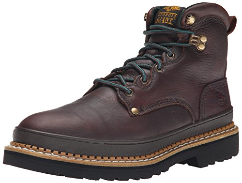 Georgia Giant Steel Toe 6" Work Boot, Soggy Brown, Size 16(M) by Georgia Boot - Used condition - US$44.79