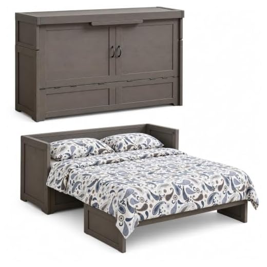 Night & Day Furniture Murphy "Cube", Queen, Stonewash