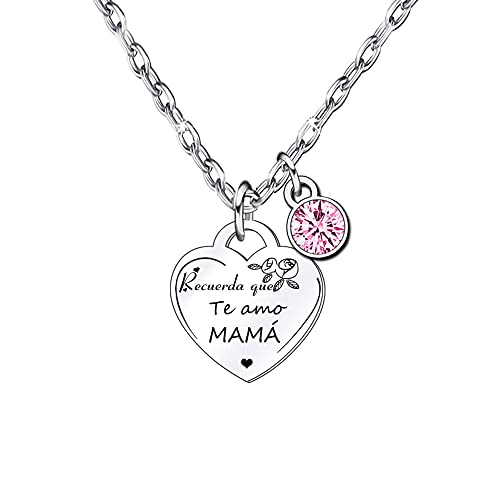 Imagen de Lumengqi Regalo del Día de la Madre Collar para Mamá personalizada día de la Madre Regalo original Collar mamá e hija Regalo cumpleaños Regalo para mi mamá de Navidad