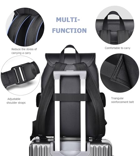 Laptop Backpack, Business Travel Backpack for Men, Anti Theft Waterproofing Casual College Computer Backpack (black)4