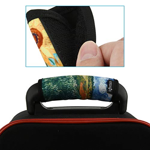 Cm Pack Of 5 Neoprene Luggage Handle Wrap Handle Grip Luggage Identifier For Travel Bag Luggage Suitcase (Painting Patterns - Vango (5 Pcs)) #TOP5