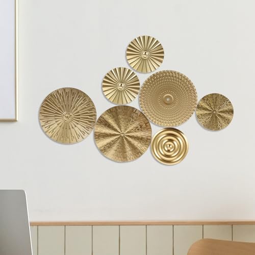 Décoration murale métal or moderne et solide au superbe design géométrique - 6