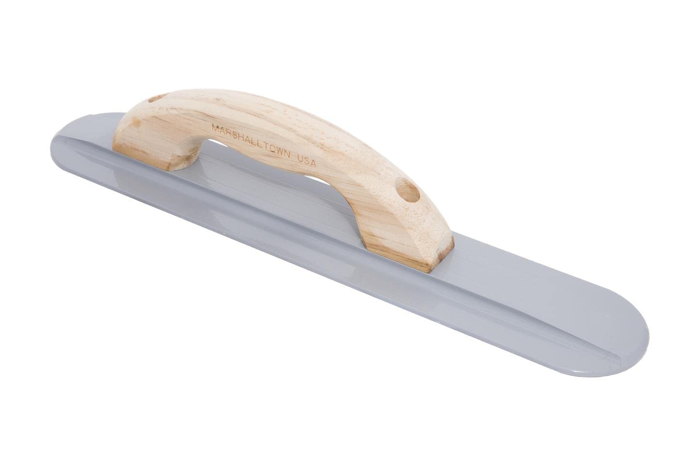 Lisciatrice a mano Marshalltown con manico in legno, magnesio, per pavimento e calcestruzzo, dimensioni della lisciatrice: 406x79 mm