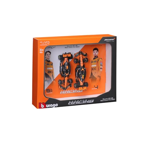 Bburago F1 Formula MCLAREN MCL38 (2024), NORRIS AND PIASTRI 2 Pack -1:43 Scale - Image 2