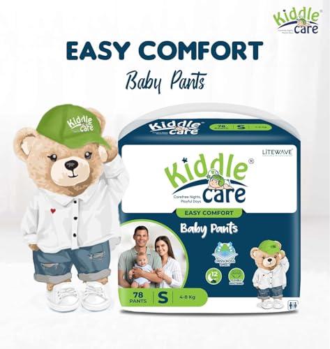 Image of Easy Comfort Diaper Pants | Small (S) Baby Size | 156 Pieces Twin Pack | 4-8 Kg | Ultra Soft Leak Protection Pants for All Day Comfort