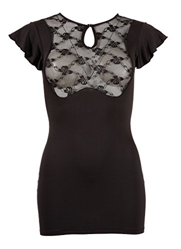 Minirobe avec dentelle noire taille M sublimant la silhouette avec confort