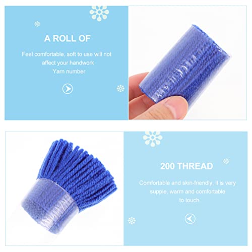 Ciieeo 7Pcs Latch Hook Yarn Tapestry Yarn Precut Colorful Replacement Yarn Bundles Rug Yarn For Diy Craft Sewing Knitting Yarn Latch Hook Supplies #TOP1