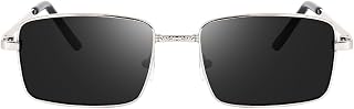 DEXENT COLLECTION Stylish Men’s Rectangular Sunglasses | Metal Frame with Spring Hinges | UV Protection Eyewear for Drivin... Price In India