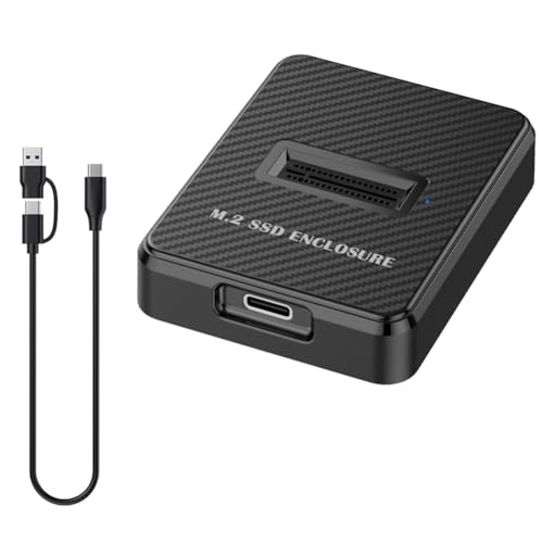 Cpolebev Carcasa para Disco Duro SSD Externo M.2 con Velocidad de Lectura y Escritura en Línea de 10 GB para M.2 NVME