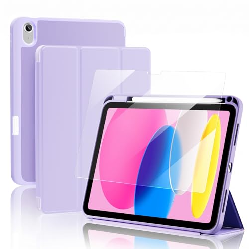 ProCase Smart Case+Screen Protector for iPad (A16) 11/10th Gen Purple