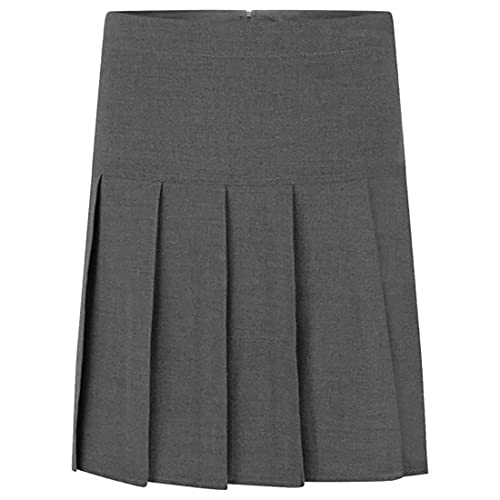 FAIRY TRENDZ LTD Faldas plisadas de cintura alta para mujer, para uniforme escolar, media caída