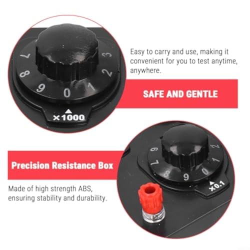 Boîte de résistance décennie réglable 0-99999 Ohm de 1W pour tests