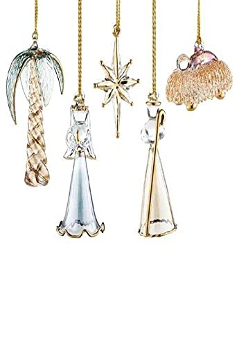 Lenox Nativity Blown Glass Ornaments