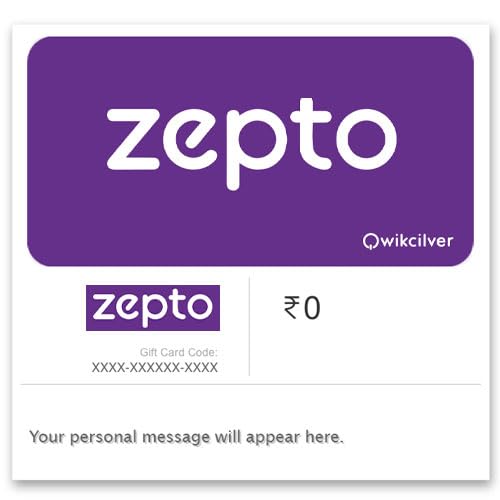 Zepto | E-Gift Card | Instant Delivery | Valid for Website and App purchases | 1 Year Validity