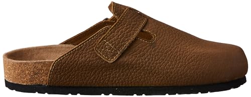 Image of Lee Cooper LC8723C Men's Suede leather Berkin-Style Slip-On Casual Sandal | Comfortable Footbed | Outdoor Indoor Fashionable Sandal LC8723CCAMEL 45EU / 11UK