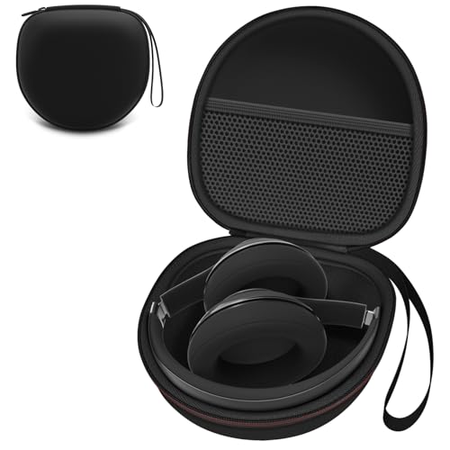 Headphone Case Compatible with BERIBES/TOZO/KVIDIO/Beats/Soundcore Anker Noise Cancelling Over-Ear Headphones, Black