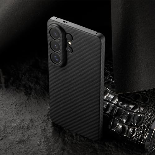 GIMENOHIG Slim Aramid Fiber Case for Samsung Galaxy S26 Ultra, Camera Full Cover Protection (Black, S26 Ultra) by GIMENOHIG - Used condition - Image 5