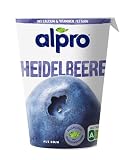 Alpro Joghurtalternative auf Sojabasis Heidelbeere, gekühlt, vegan, laktosefrei, 400 g