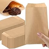 Outus 1000 Pcs Mini Flat Kraft Paper Bags Natural Treat Popcorn Party Favor Silverware Envelope Merchandise Bags for Cookies Desserts Snacks Sandwiches Chocolate Candy (4 x 6 Inch)