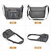 HUNTVP Messenger Bag Tactical Cross Body Bag Men Military Shoulder Bags Laptop Pack for Men Women Work Travelling Camping Hiking Outdoor (Grey) #3