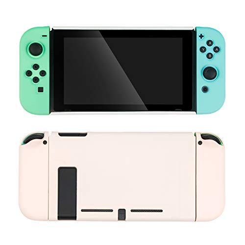 GeekShare Protective Case Slim Cover Case for Switch - Shock-Absorption and Anti-Scratch (White & Green)