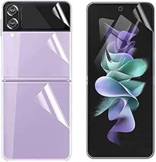 KP TECHNOLOGY Premium Film for Samsung Galaxy Z Flip 4 [1SET 3PCS] Screen Protector Anti-Shock, HD Clear, Film for Galaxy Z Flip 4 5G (2022)