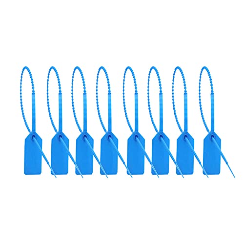 100 Plastic Tamper Seals, Zip Ties for Fire Extinguishers Pull Tite Security Tags Disposable Self-Locking Tie 250mm/1in Length