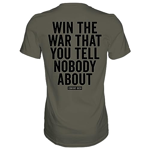 Combat Iron Men's Graphic Short Sleeve T-Shirt - Win The War That You Tell Nobody About Tee