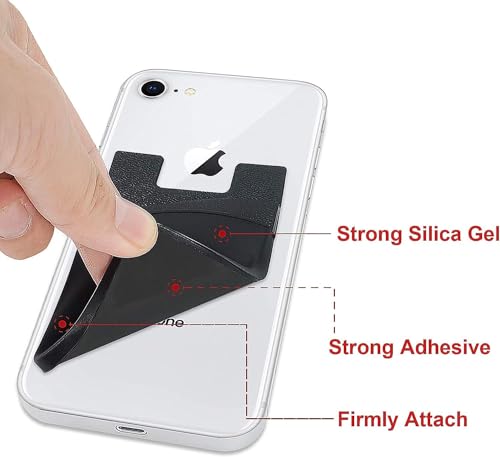 Senose JB-BBWGPX5 Phone Wallet, Card Holder For Back Of Phone Stick On Phone Cases Great Storage Compatible thumb #5