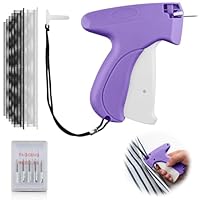 Wefaly Stitchy Quick Clothing Fixer, Stitch Gun Schnelles Fixiergerät für Kleidung Mini-Stichsäumpistole Etikettierpistole mit 5 Nadeln 1000 Plastiknadel für Rock Hemd Jeans (Lila)