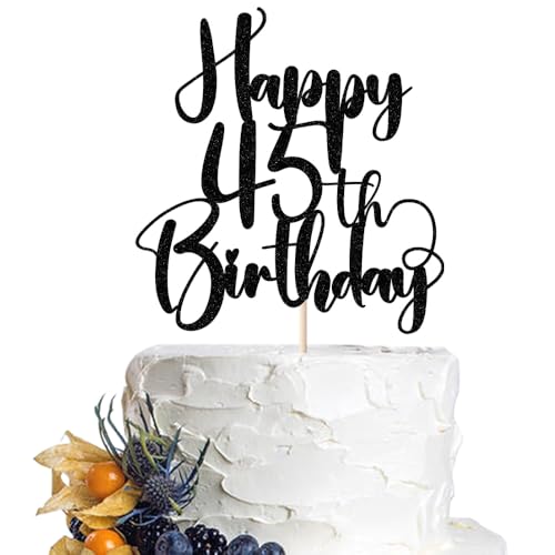 Dcokska 45th Birthday Cake Topper