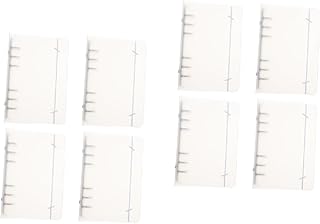 Ciieeo 8 Peças Capa Protetora A5 6 Fichário De 6 Furos Fichário De Couro Fichário Recarregável Diário Fichário Protetores De Bloco De Notas 6 Furos Fichário De Ferro Portátil A7