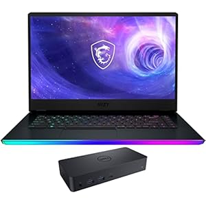 MSI Raider GE66-15 Gaming & Entertainment Laptop (Intel i7-12700H 14-Core, 64GB DDR5 4800MHz RAM, 2x8TB PCIe SSD RAID 0 (16TB), GeForce RTX 3080 Ti, 15.6″ 240Hz Win 11 Pro) with D6000 Dock