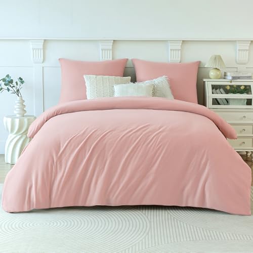 Soifox Winter Thermo Fleece Bettwäsche 200x220 Rosa, Flauschige und Warme...