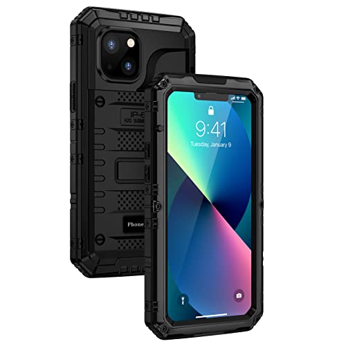 Coque iPhone 13 imperméable évite casse écran étui robuste antichoc chantier