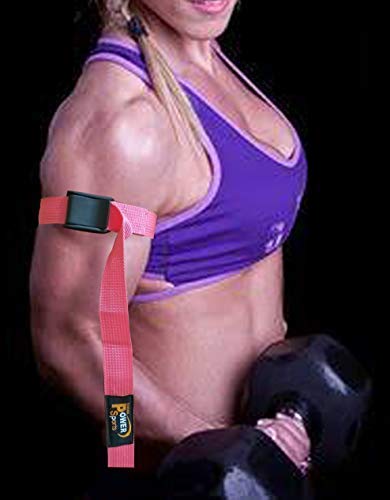 PINK WOMEN Max Bicep Blood Flow Restriction Occlusion Training Bands Help You Gain Muscle Faster Biceps & Triceps Bands for Effective Arms made for Women