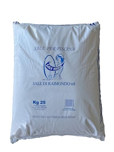 Sale non Iodato per Generatore Salino Piscina, Pacchetto con 4 sacchi